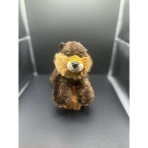 Aurora Beaver Plush 9" Stuffed Animal Soft Realistic Toy Excellent Condition